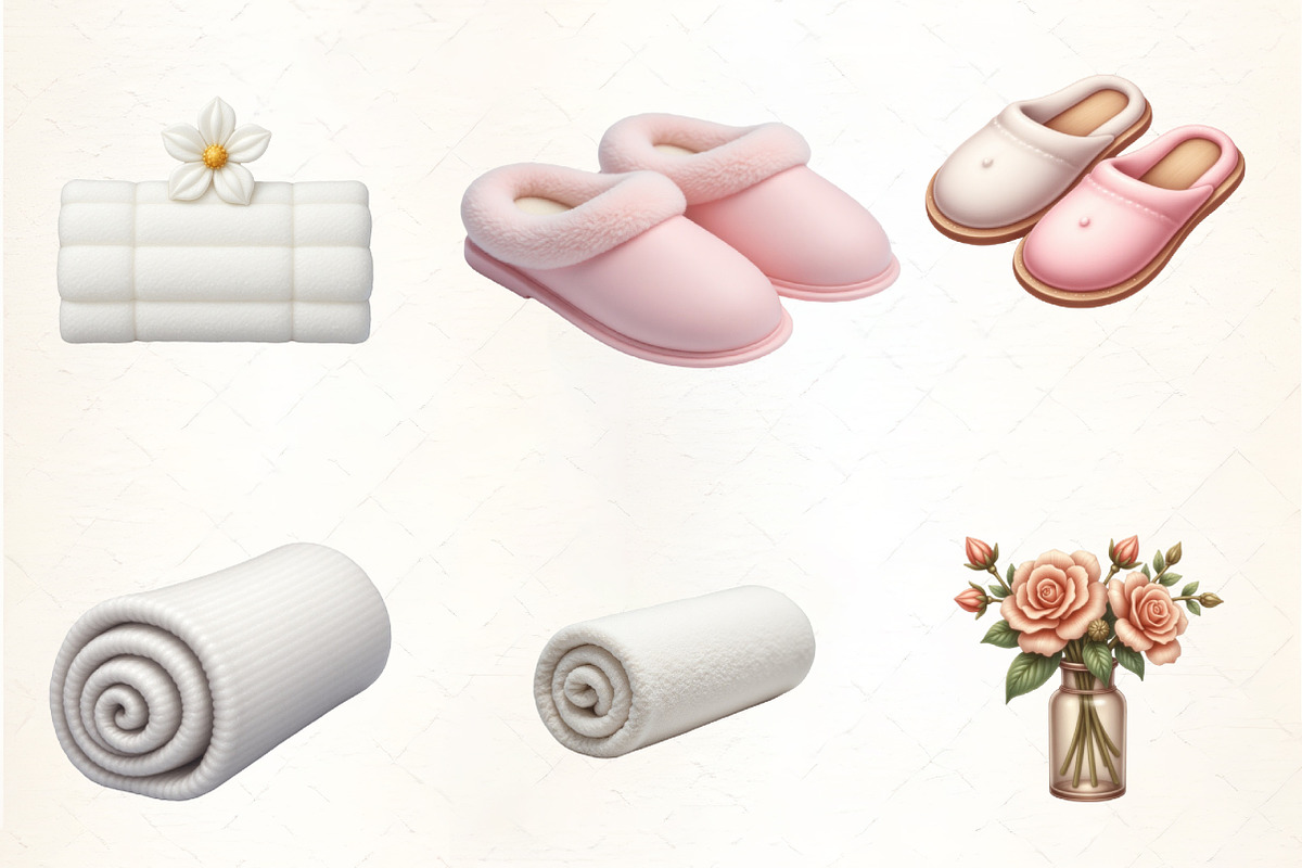 Watercolor Spa Day Clipart Bundle, an Illustration by CrexoraLab (Photo 4 of 5)