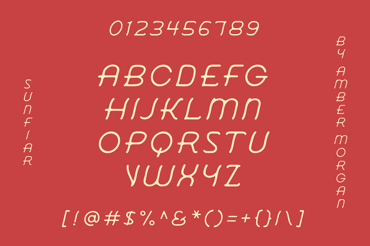 Sunfair | Slanted Sans Serif Font, a Handwritten Font by Amber Morgan (Photo 2 of 6)
