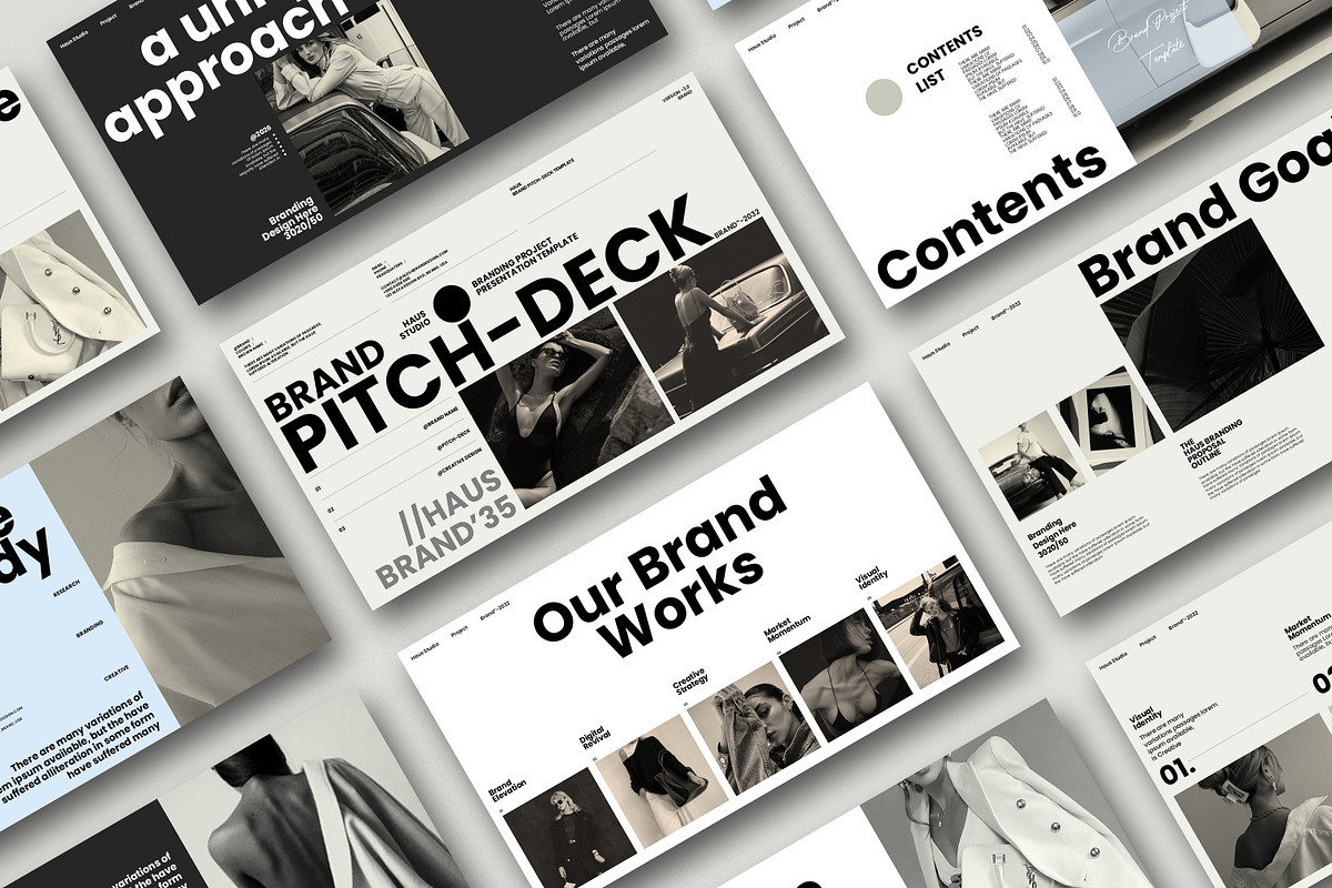 HAUS | Brand Pitch-Deck Presentation, a Presentation Template by Slide-Agency (Photo 4 of 10)