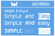 Simple and Easy font, a Sans Serif Font by weknow (Thumbnail 6 of 8)