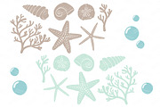 Seashells Clipart in Mint, an Illustration by Amanda Ilkov (Thumbnail 5 of 5)