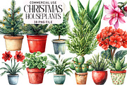 Christmas Houseplants Clipart Bundle, an Illustration by Daily.Designs (Thumbnail 1 of 5)