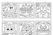 Spooky Food & Drinks Coloring Pages, a Food Illustration by Design Station (Thumbnail 3 of 3)