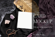 Halloween Card Mockup Square c fall, an Advertising Mockup by PawMockups (Thumbnail 1 of 10)