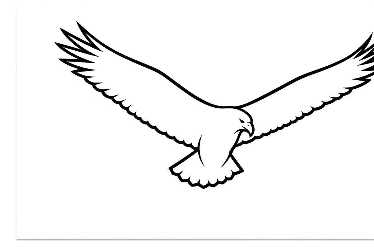 Powerful eagle flying wall art, an Illustration by Amazin_art (Photo 7 of 26)