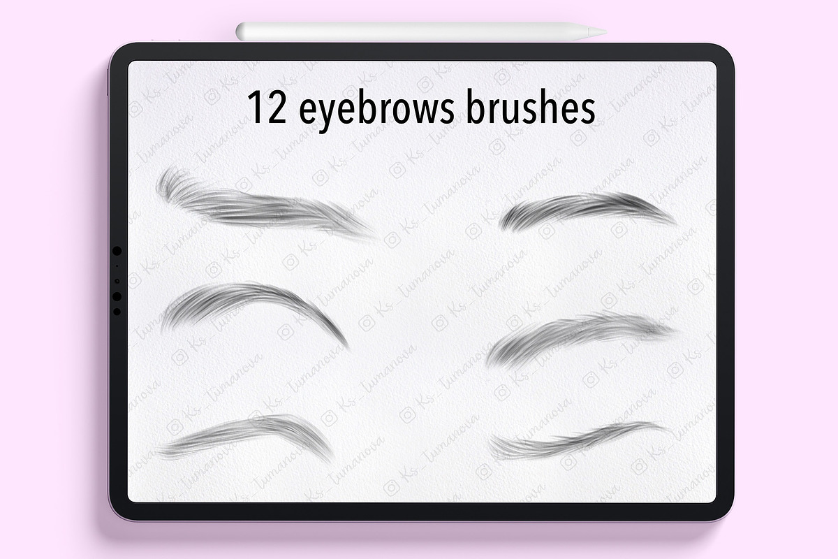 Procreate kid' portrait brushes, a Brush Add-On by KsTumanova (Photo 2 of 6)