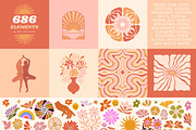 1160+ Groovy Posters Patterns Bundle, a Decorative Illustration by Julia Dreams (Thumbnail 12 of 14)