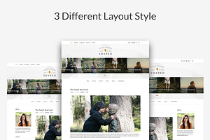 Shaped-Creative WordPress Blog Theme