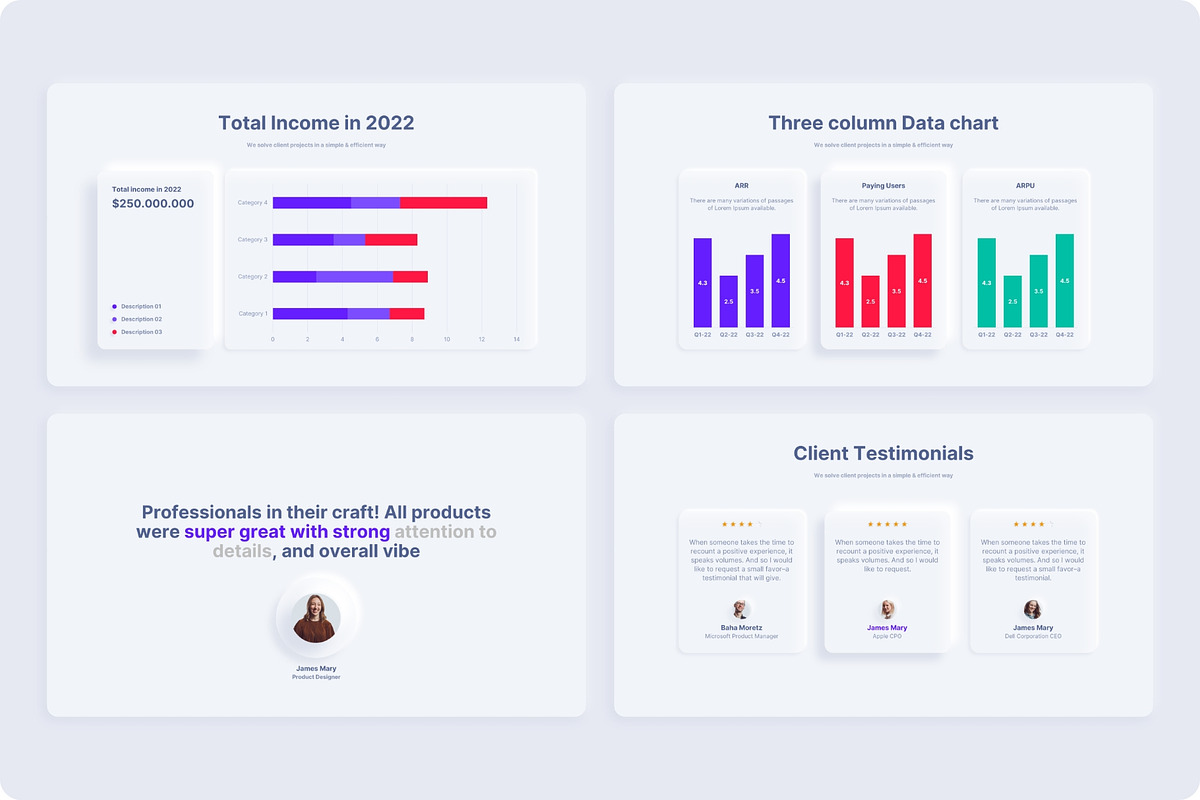 Neumorphic Presentation Template, a Presentation Template by TemplateZuu (Photo 30 of 48)