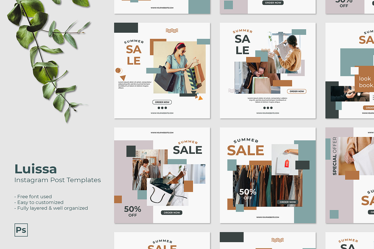 Luissa - Instagram Post Template, a Social Media Template by MuSan (Photo 1 of 4)