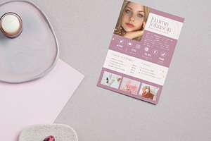 Beauty Influencer Media Kit Pink