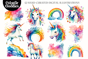 Unicorns and Rainbows Illustration, an Animal Illustration by Creator Goodies (Thumbnail 2 of 4)