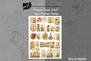 Mini Botanical Junk journal Kit, a Decorative Illustration by Digital Art Mahdiseño (Thumbnail 4 of 11)