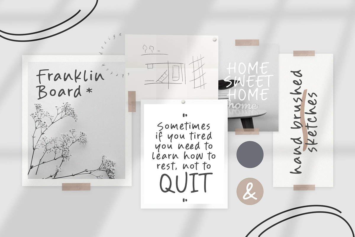 Franklin Notes Handwritten Font, a Script Font by Letteralle Studios (Photo 4 of 9)
