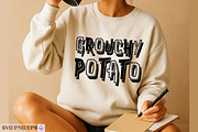 Funny Grouchy Potato SVG Cut File, a Seasonal Illustration by mh_arif (Thumbnail 3 of 3)
