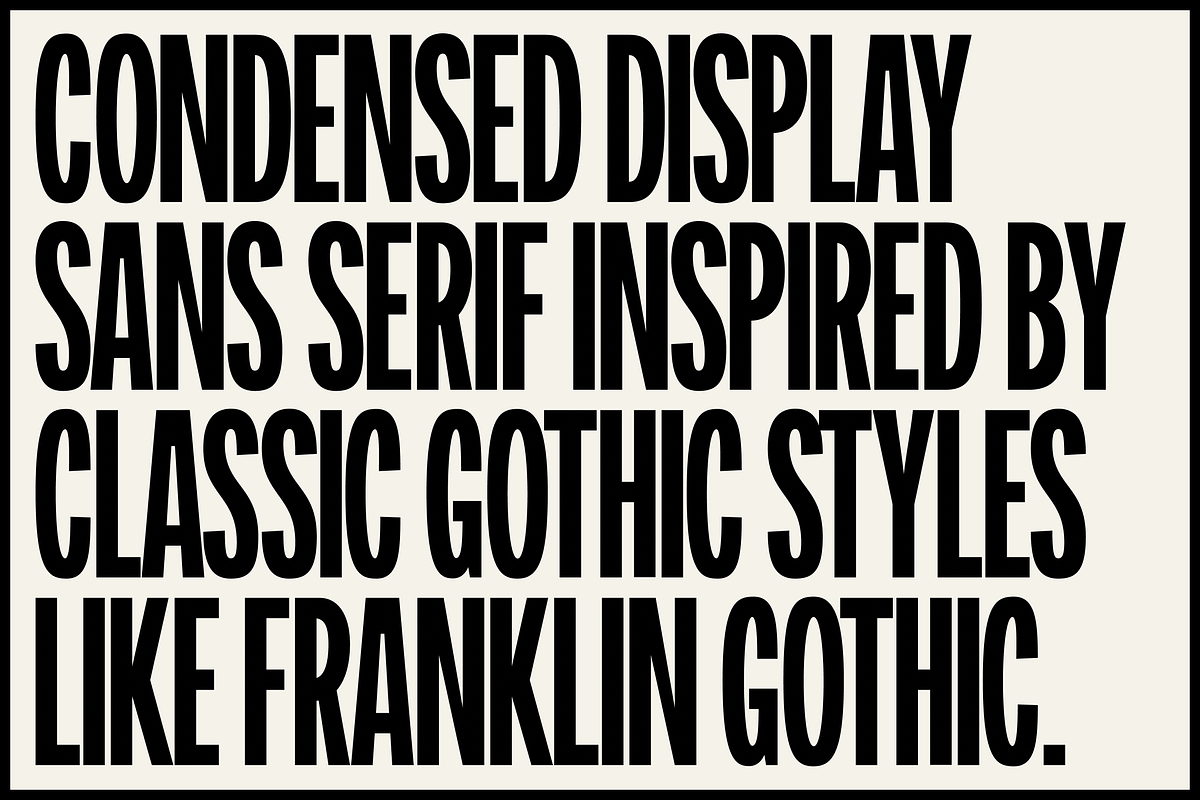 Franklin Ave. - Gothic Sans Serif, a Sans Serif Font by Great Scott! (Photo 2 of 5)