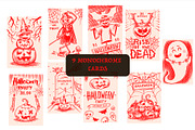 Halloween Party cards bundle, an Illustration by Arthur Balitskiy (Thumbnail 3 of 6)