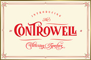 Controwell Victorian Typeface 30%!, a Serif Font by alit design (Thumbnail 1 of 13)