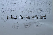 Cute Kawaii Animal Heads Characters, an Animal Illustration by Palau (Thumbnail 9 of 12)
