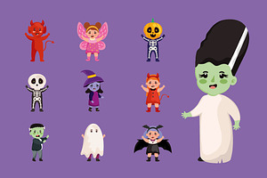 Halloween Characters Set, a Templates & Theme by studiogstock