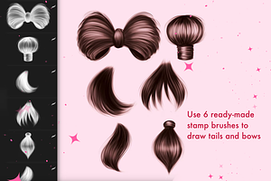 Procreate Hair Female Braids Brushes