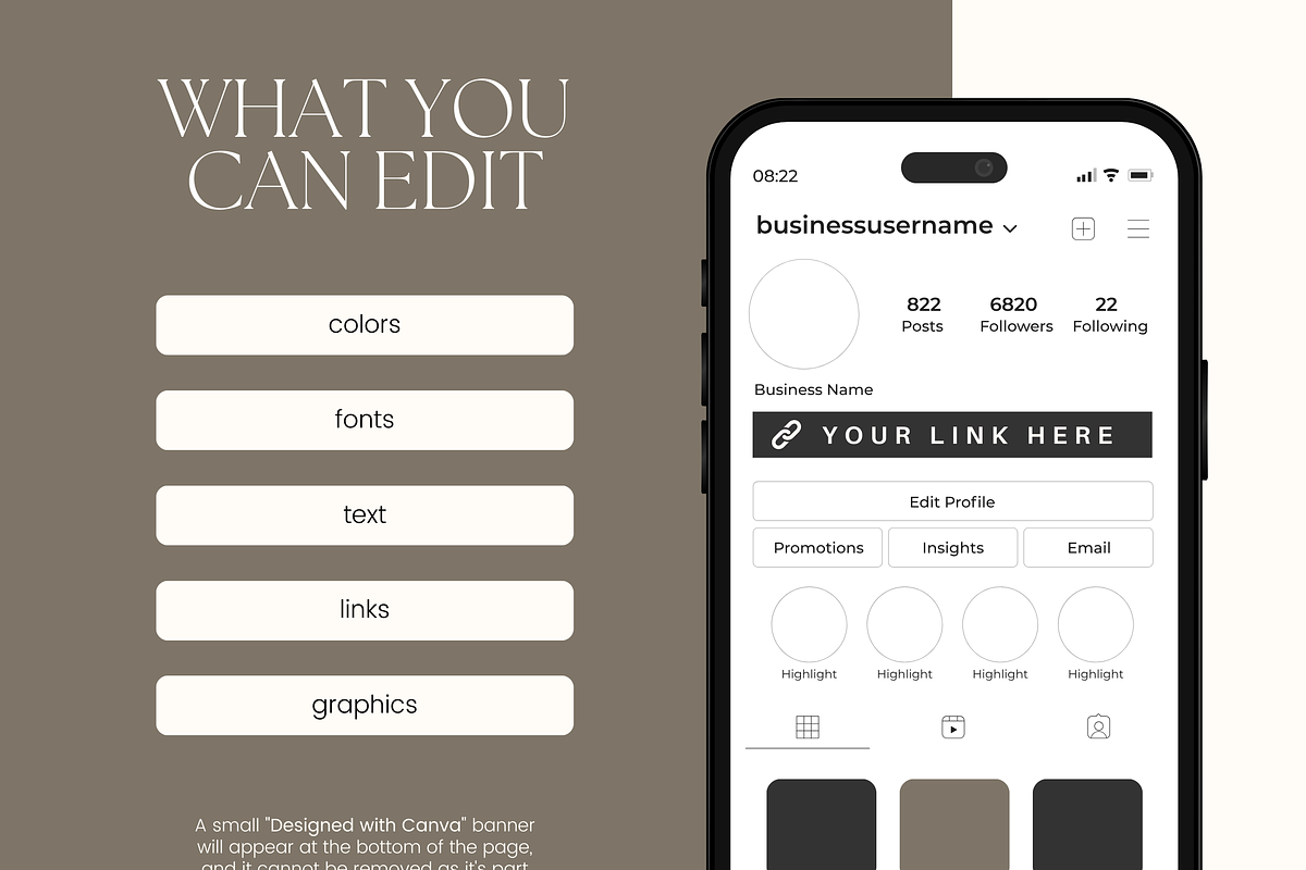 Canva Link in Bio Template, a Landing Page Template by Branding Babe Co. (Photo 4 of 5)