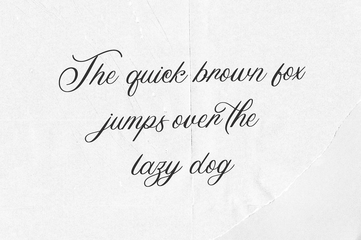 Straight Neckline - Font, a Script Font by Arendxstudio (Photo 7 of 10)
