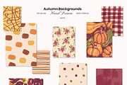 Hand Drawn Autumn Backgrounds, a Background Graphic by Yuliia Lashevska (Thumbnail 6 of 10)