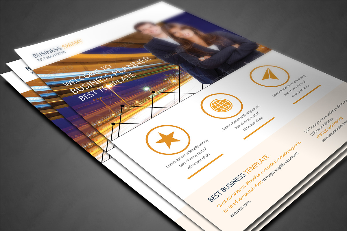 Corporate Business Flyer Template, a Flyer Template by AfzaalGraphics (Photo 3 of 4)