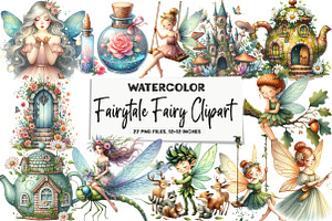 Fairytale Fairy Clipart, an Illustration by DreamArtGraphic