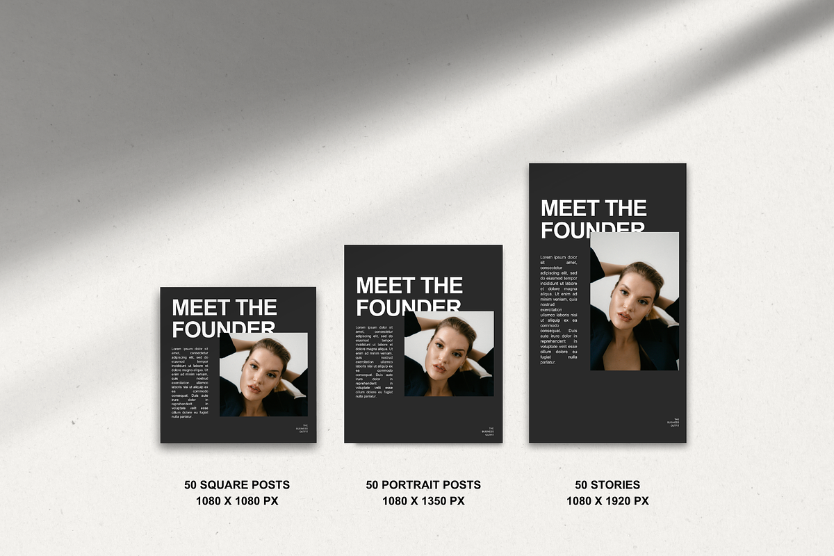 Bold Editorial Instagram Posts, a Social Media Template by thebusinessoutfit (Photo 8 of 11)