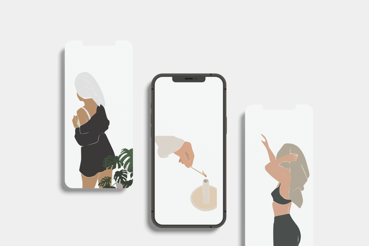 Woman in the house, spa day, an Illustration by Yana_mide (Photo 9 of 10)