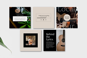 Musician Social Media Templates