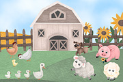 Cute farm animals, an Animal Illustration by LikaYu (Thumbnail 2 of 6)