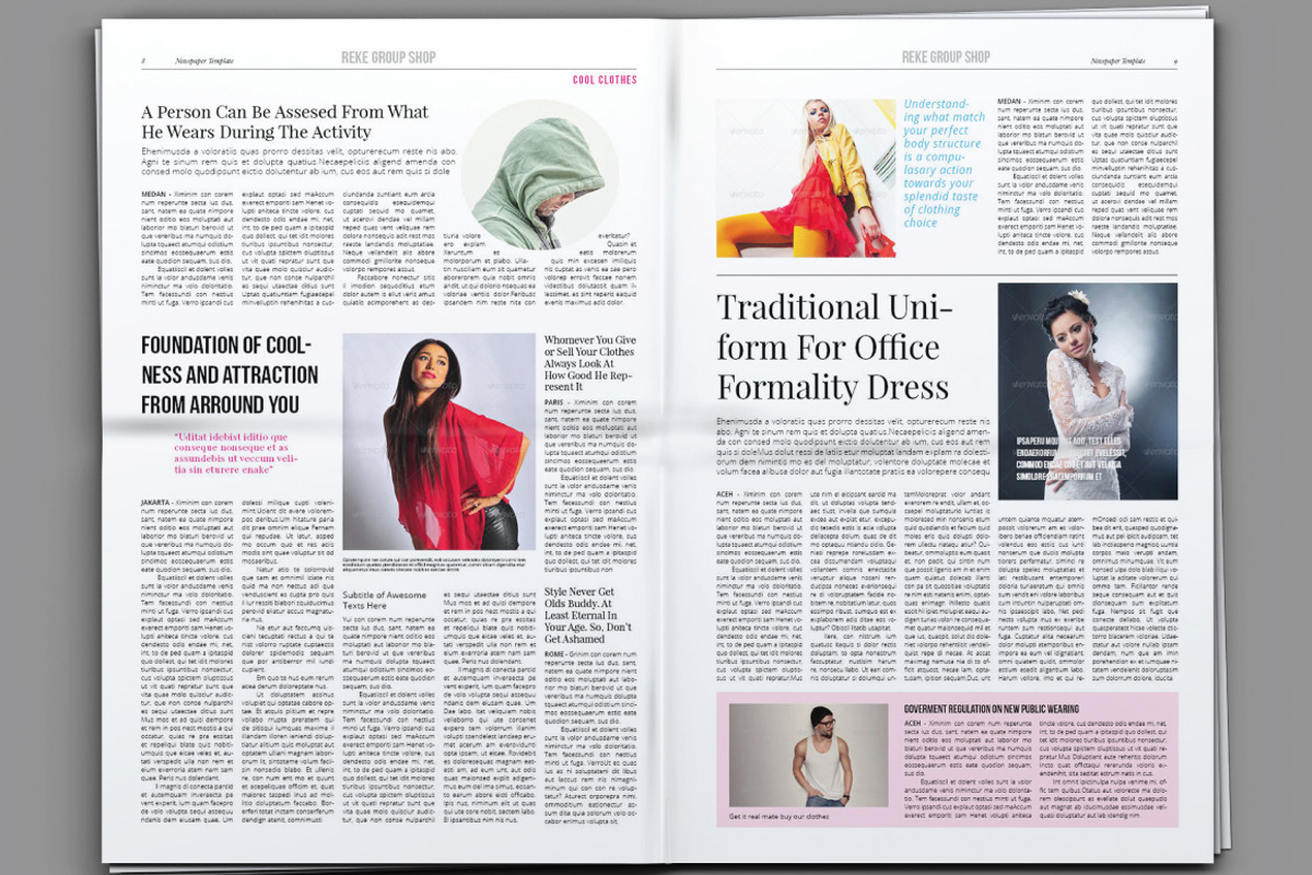 Amazing Newspaper Template, a Magazine Template by GreenDesign (Photo 4 of 7)