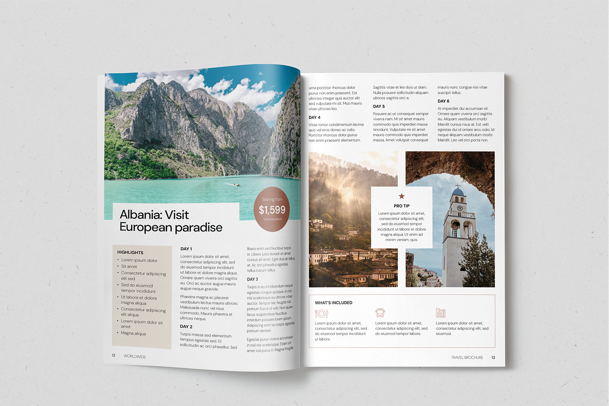Travel Brochure, a Brochure Template by SonaGeciova (Photo 8 of 18)