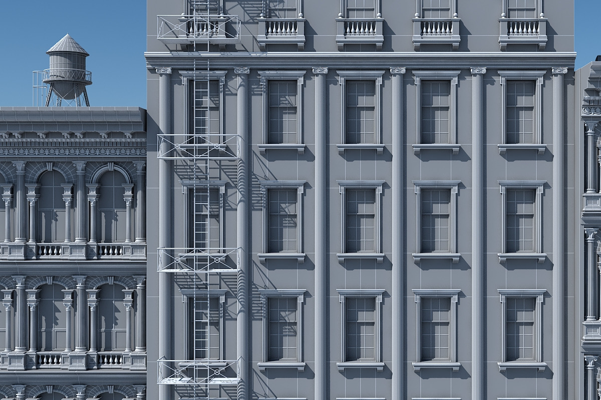 Commercial Building Facade 17, an Architecture 3D Model by Giimann (Photo 12 of 14)