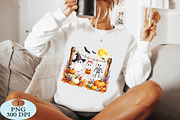 Hanging Ghost Halloween Fall PNG, a Seasonal Illustration by Daily.Designs (Thumbnail 4 of 5)