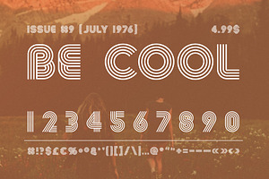 Summer 0f 76 - Multi-Line Font