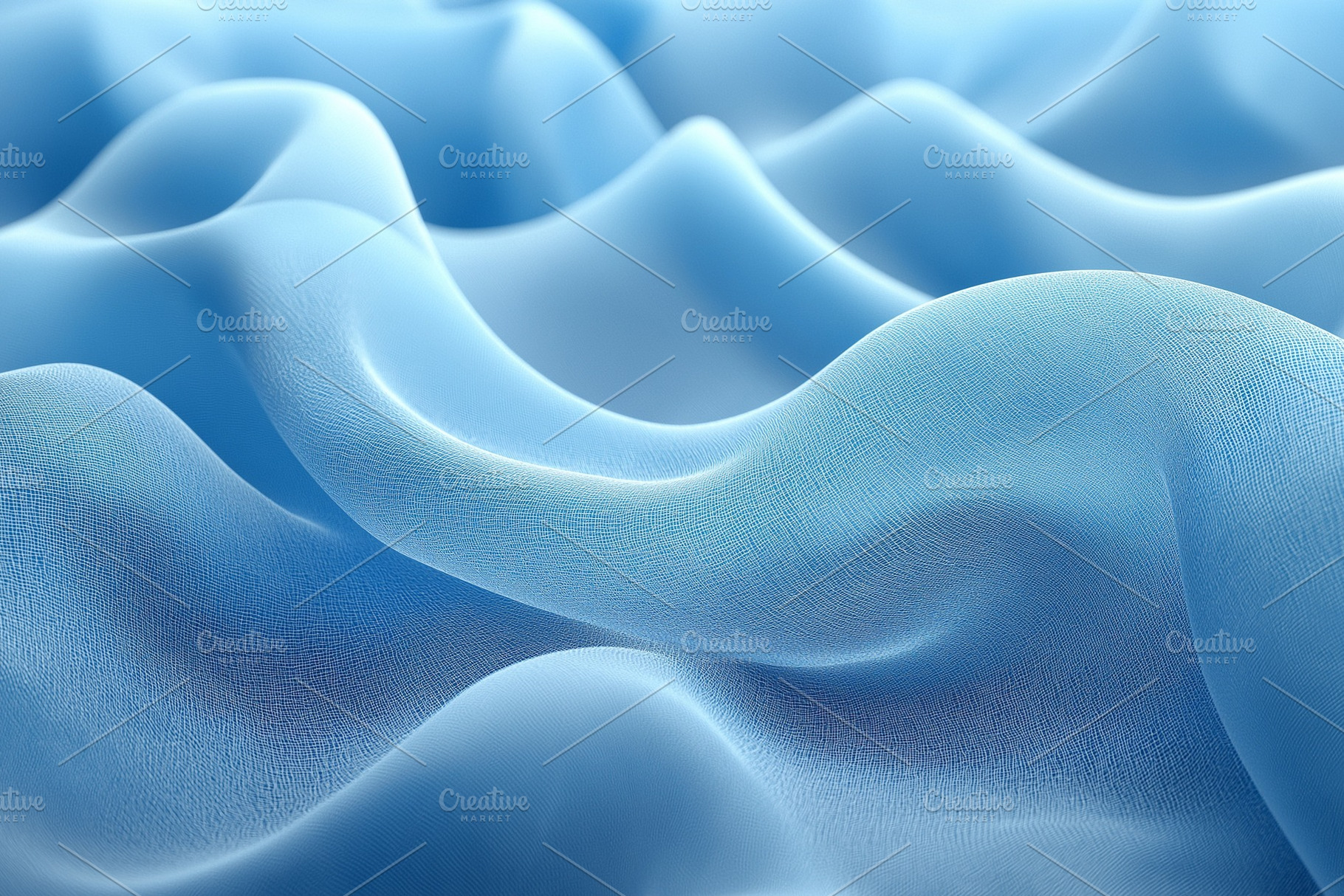 Soft waves of light blue fabric create a serene and calming visual texture., a Background Photo by ImageMir