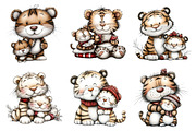 Watercolor Tiger Clipart, an Illustration by Daily.Designs (Thumbnail 2 of 5)