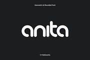 Anita - Geometric & Rounded Font, a Sans Serif Font by Publiworks (Thumbnail 1 of 9)