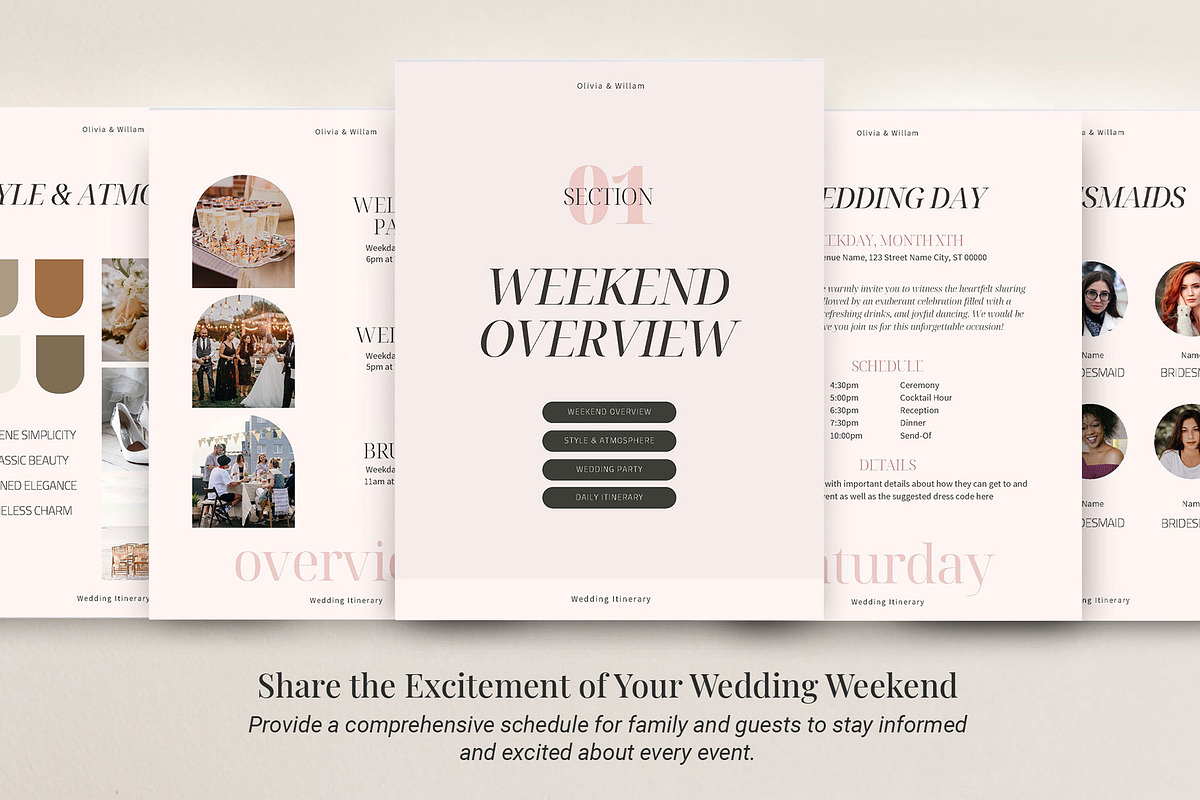 Wedding Weekend Guide template, a Magazine Template by 3.14&Co (Photo 3 of 11)