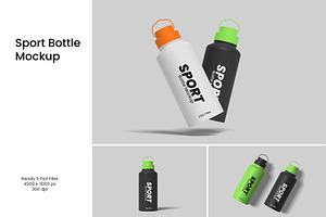 High Quality Sport Bottle Mockup