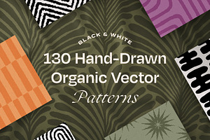 130 Hand-Drawn Organic Patterns, a Pattern Graphic by Artec Maison