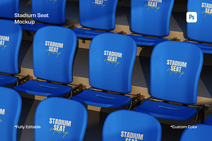 Stadium Seat Mockup, an Advertising Mockup by sweetmaroon.studio
