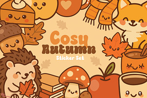 Cosy Cute Autumn Sticker Set