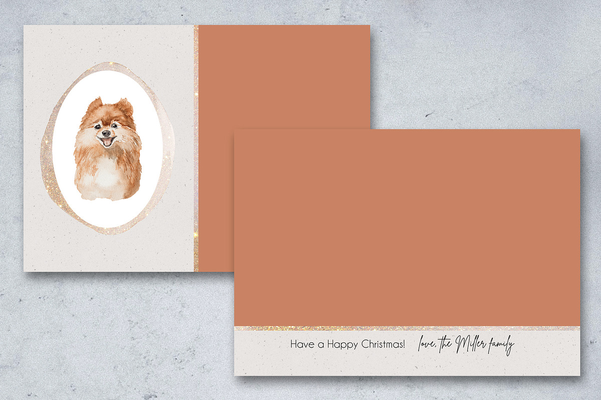 Dog Holiday Christmas Card Template, a Card Template by Ashley Alexandra Design (Photo 5 of 5)