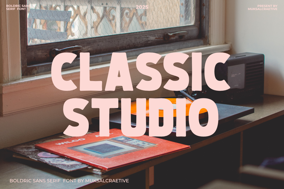 Boldric - Bold Industrial Sans Serif, a Sans Serif Font by Muksal Creative (Photo 9 of 13)