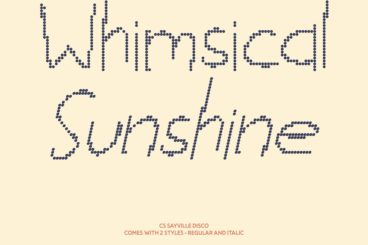CS Sayville Disco, a Handwritten Font by Craft Supply Co. (Photo 3 of 8)